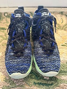 Nike Blue Flyknit LeBron Constellation sneakers